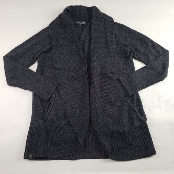 Barefoot Dreams CozyChic Lite Circle Cardigan Women Medium Gray 452 Open Sweater - Picture 1 of 13